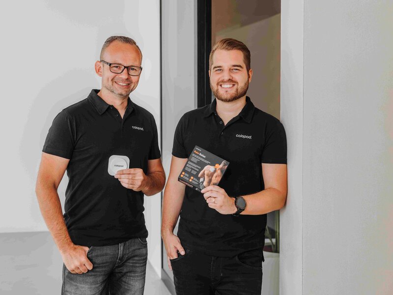 Von links: Patrick Degelo, Mitgründer und CTO von Calopad, und Michael Breiter, Mitgründer und CEO von Calopad AG | © Calopad AG